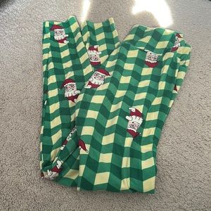 Lula Rue Christmas Santa leggings